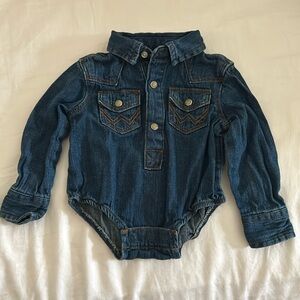 Denim Wrangler Onesie 0-3 months